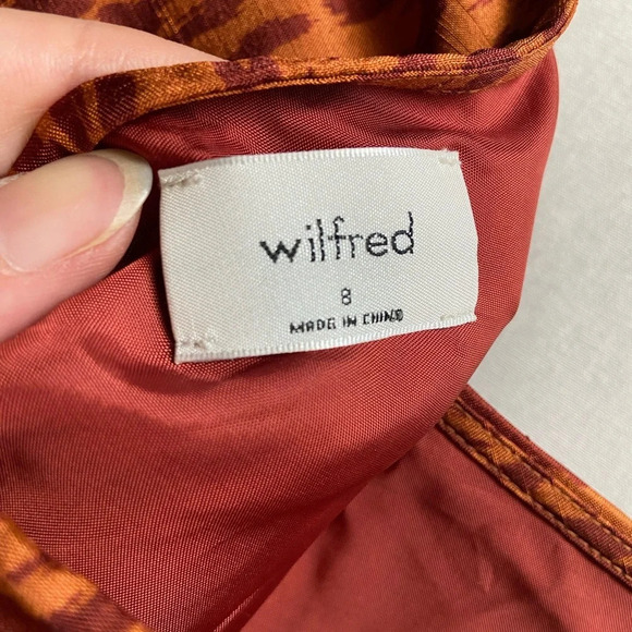 WILFRED ARITZIA ONE SHOULDER  RHAPSODY DRESS SZ 8 - Picture 8 of 13